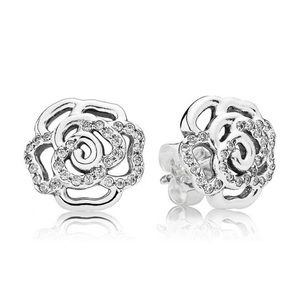 Pandora shimmering rose earrings